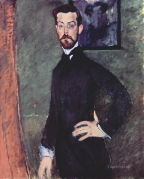 retrato de paul alexander sobre fondo verde 1909 Amedeo Modigliani Pinturas al óleo